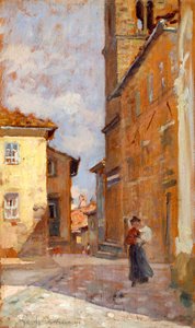 Dans la rue à Volterra - Francesco Gioli