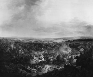 Le premier jour de la bataille de Fribourg, 3 août 1644
