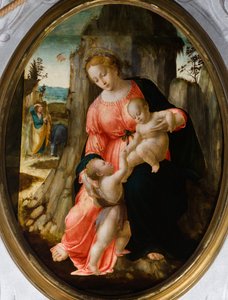 La rencontre de Saint Jean avec la Sainte Famille en Égypte, première moitié du XVIe siècle - Francesco Granacci