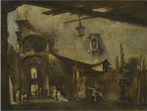 Une rue de Venise - Francesco Guardi