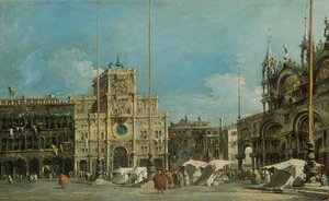 Allemand : Der Uhrturm am Markusplatz La tour de l