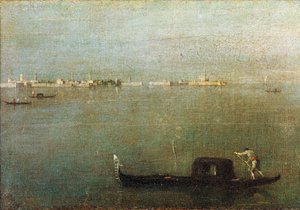 Gondole sur la lagune, Lagune Grise vers 1765