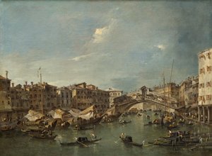 Grand Canal avec le pont du Rialto, Venise
