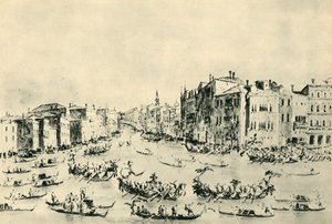 Régate sur le Grand Canal, Venise, milieu-fin du 18e siècle, 1943