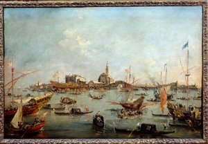 Le Doge sur le Bucentaure à San Nicolo à Venise le jour de l