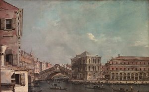 Le Grand Canal au-dessus du Rialto