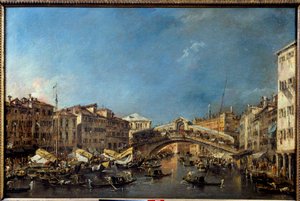 Le Pont du Rialto à Venise au XVIIIe siècle