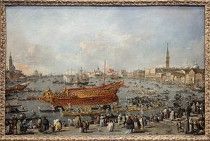 Le départ du Bucentaure vers le Lido de Venise le jour de l