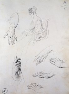 Étude pour le portrait de Cristina Trivulzio Belgiojoso