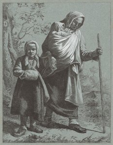 Paysanne avec deux enfants
