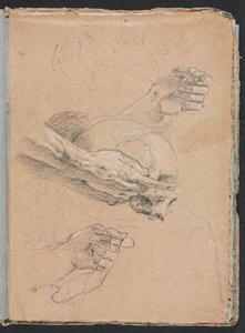 Carnet de croquis de Vérone : Étude de mains et crâne (page 21)