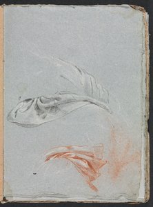 Carnet de croquis de Vérone : Études de draperie page 17, 1760 - Francesco Lorenzi