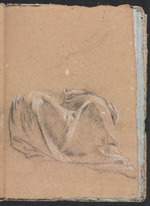 Carnet de croquis de Vérone : Étude de draperie page 35, 1760 - Francesco Lorenzi