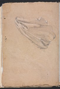 Carnet de croquis de Vérone : Étude de draperie page 6, 1760 - Francesco Lorenzi
