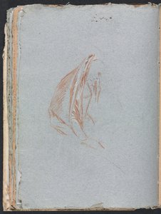 Carnet de croquis de Vérone : Figure féminine avec manteau (page 40)