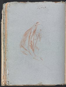 Carnet de croquis de Vérone : Figure féminine avec manteau page 40