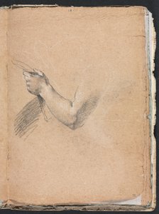 Carnet de croquis de Vérone : bras gauche et main page 75, 1760
