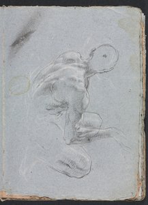 Carnet de croquis de Vérone : Nu masculin de dos (détail) - Francesco Lorenzi