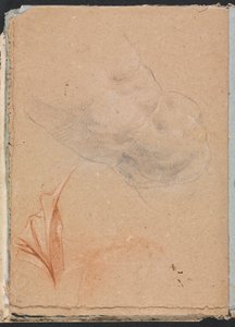 Carnet de croquis de Vérone : Torse masculin nu avec draperie (page 16) - Francesco Lorenzi