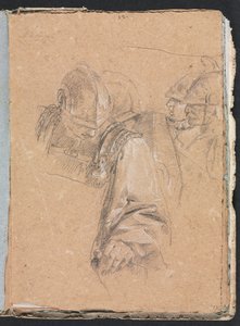 Carnet de croquis de Vérone : Soldats page 73, 1760 - Francesco Lorenzi