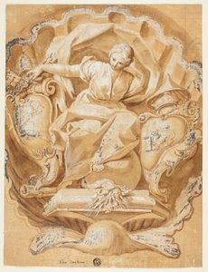 Figure allégorique avec les armes d