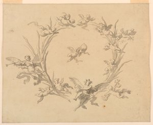 Étude pour la décoration de fresque, Palais du Quirinal, Rome - Francesco Manno