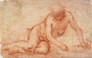 Nu masculin allongé - Francesco Montelatici