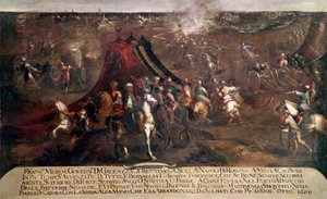Guerre de Candie (Crète) : « bataille entre la flotte vénitienne de Francesco Morosini (1619-1694) et la flotte turque en fuite en 1650 »