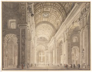 Intérieur de Saint-Pierre illuminé