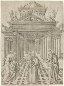 La Présentation au Temple, planche quatre de la Vie de la Vierge et du Christ - Francesco Rosselli