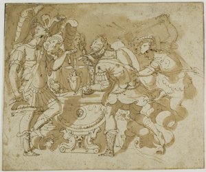 Camillus attaque Brennus - Francesco Salviati