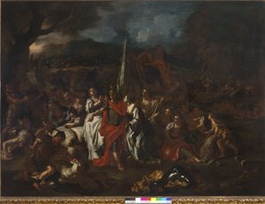 David vainqueur des Amalécites, 1720-21 - Francesco Solimena
