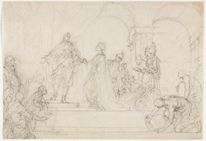 Rencontre de Salomon et de la reine de Saba - Francesco Solimena