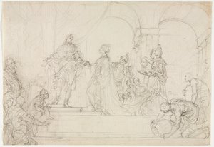 Rencontre de Salomon et de la reine de Saba - Francesco Solimena