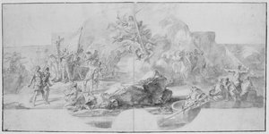 Le débarquement de Colomb en Amérique, 1715-1716 - Francesco Solimena