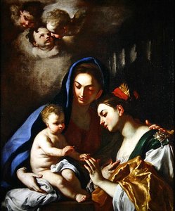 Le Mariage mystique de Sainte Catherine - Francesco Solimena