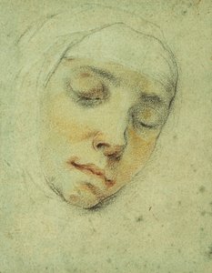 Portrait de Pasitea Crogi, les yeux fermés en extase - Francesco Vanni
