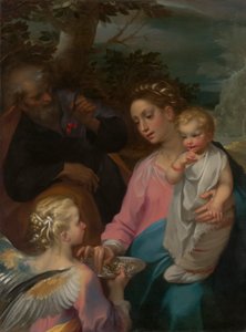 Le Repos pendant la fuite en Égypte, connu sous le nom de la Madonna della Pappa - Francesco Vanni