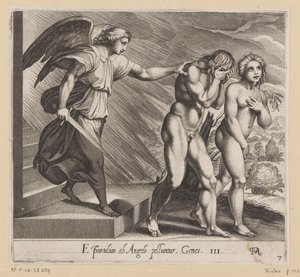 Expulsion du Paradis - Francesco Villamena
