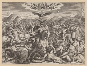 Bataille de Gaugamela - Francesco Villamena