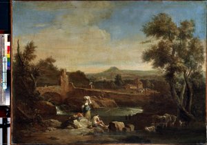 Paysage avec une rivière