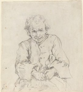 Paysanne assise - Francesco Zuccarelli