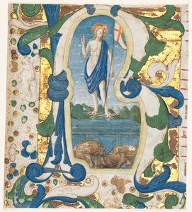Initiale historiée (R) extraite d