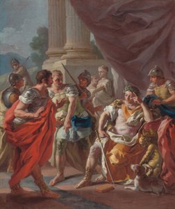Alexandre condamnant les faux éloges, 1760s