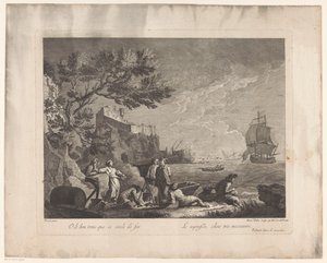 Figures au bord de la mer - Francesco del Pedro