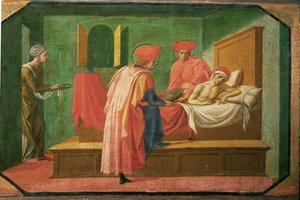 St. Cosmas et St. Damian soignant un malade ... - Francesco di Stefano Pesellino