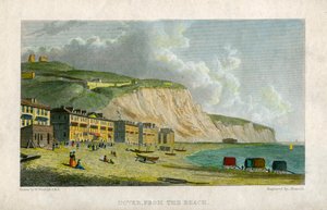 Douvres, depuis la plage, 19ème siècle - Francis