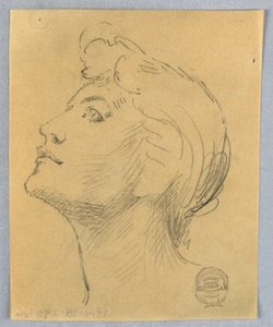 Tête de femme - Francis Augustus Lathrop