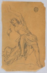 Esquisse de figure avec draperie
