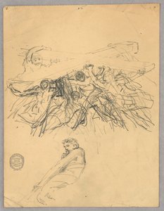 Esquisse de figures portant une croix - Francis Augustus Lathrop
